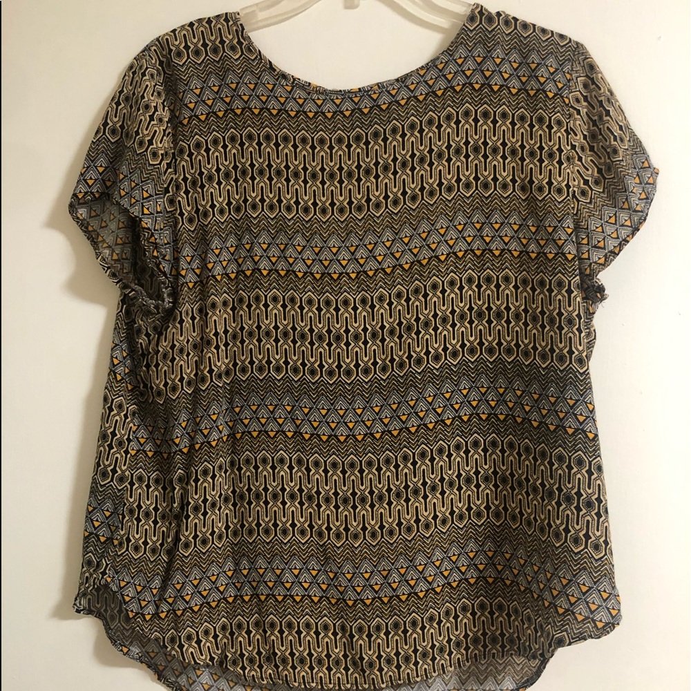 Cute H&M Women’s Green And Black top, Size 12